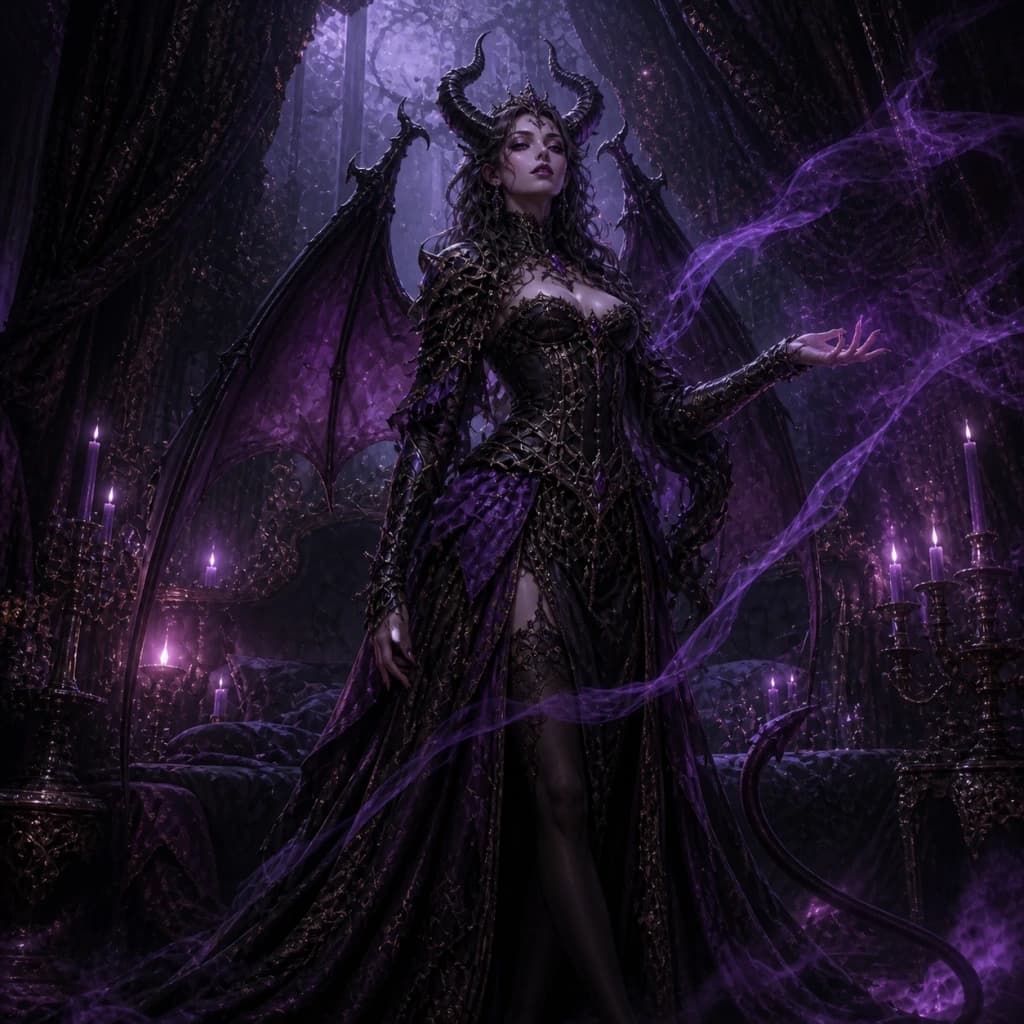 閨の魔姫、魅了のサキュバス・リリアンスのイメージ